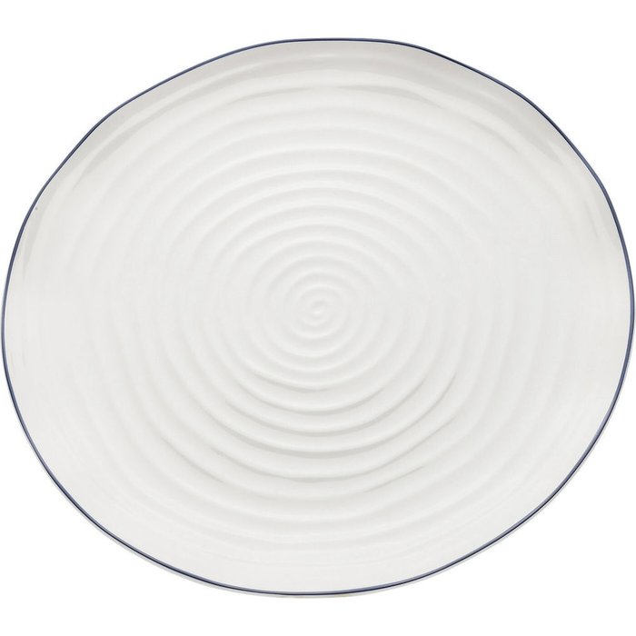 Тарелка Swirl S белого цвета 