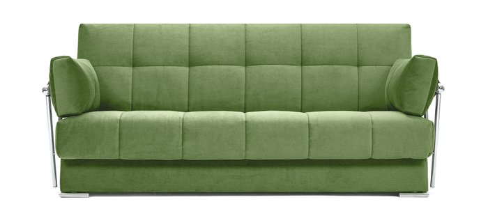 Раскладной диван с подлокотниками Delux GALAXY зеленого цвета - купить Прямые диваны по цене 29990.0