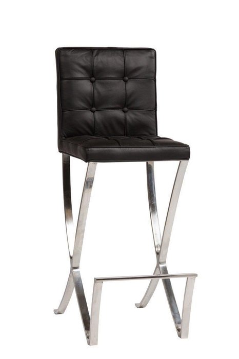 Стул Barcelona Dining Chair Черная Натуральная Кожа Стул Barcelona Dining Chair Черная Натуральная Кожа