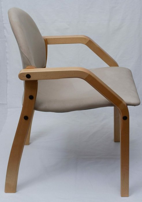 Стул-кресло Джуно бежевого цвета - лучшие Обеденные стулья в INMYROOM