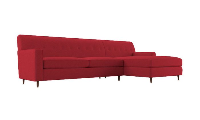 Диван Morkiss Sectional красного цвета - лучшие Угловые диваны в INMYROOM