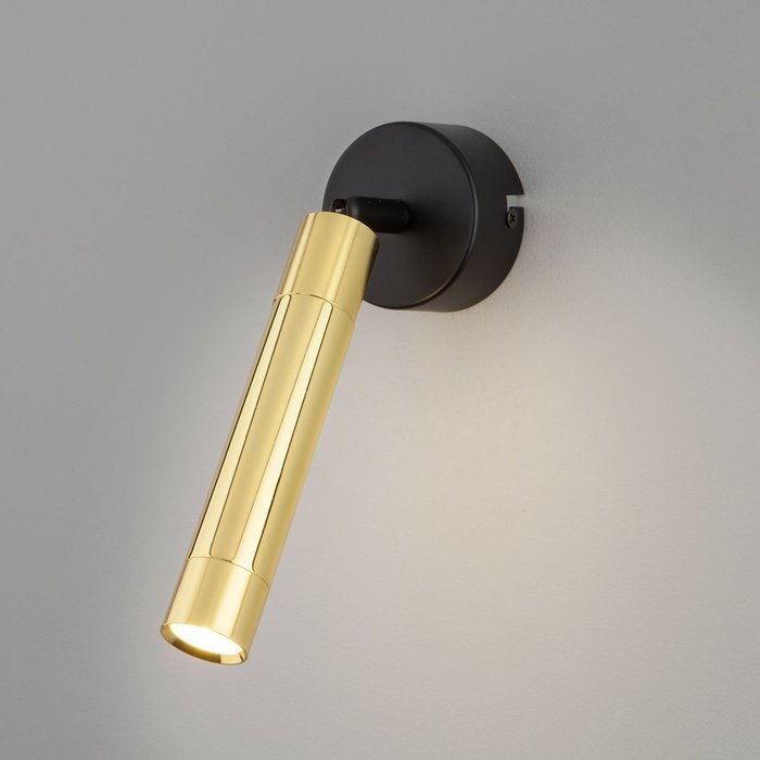 Настенно-потолочный светодиодный светильник Strong черно-золотого цвета - купить Накладные споты по цене 3190.0