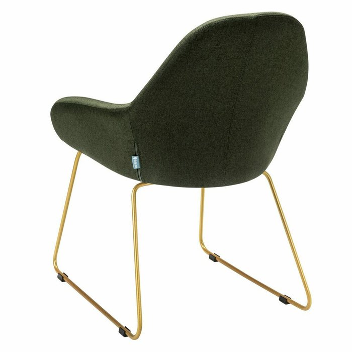 Стул-кресло Kent темно-зеленого цвета - лучшие Обеденные стулья в INMYROOM