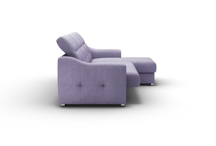 Угловой диван-кровать Aura светло-синего цвета - лучшие Угловые диваны в INMYROOM