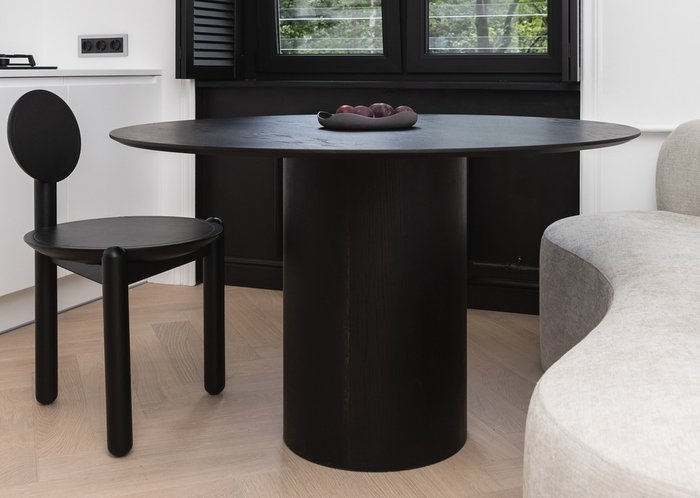 Стол обеденный Type D 120 черного цвета - купить Обеденные столы по цене 72400 Стол обеденный Type D 120 черного цвета - купить Обеденные столы по цене 72400