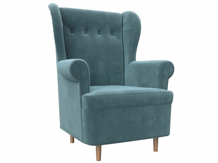 Кресло Торин темно-бирюзового цвета