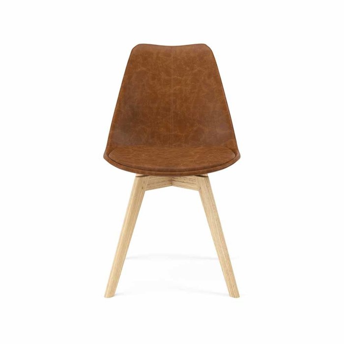 Стул Gina Liz коричневого цвета (экокожа) - купить Обеденные стулья по цене 21850.0