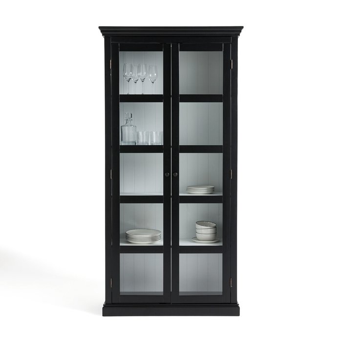 Шкаф-витрина Takk черного цвета - купить Шкафы витринные по цене 65204.0