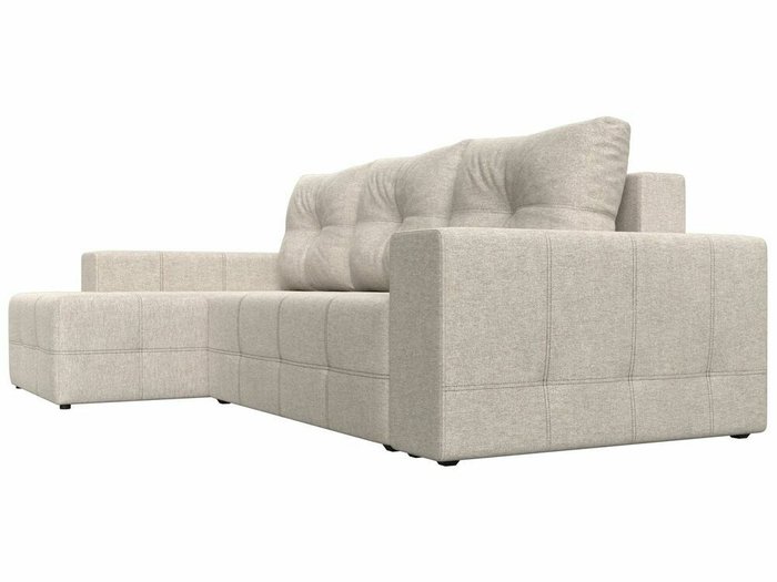 Угловой диван-кровать Перри НПБ бежевого цвета левый угол - лучшие Угловые диваны в INMYROOM