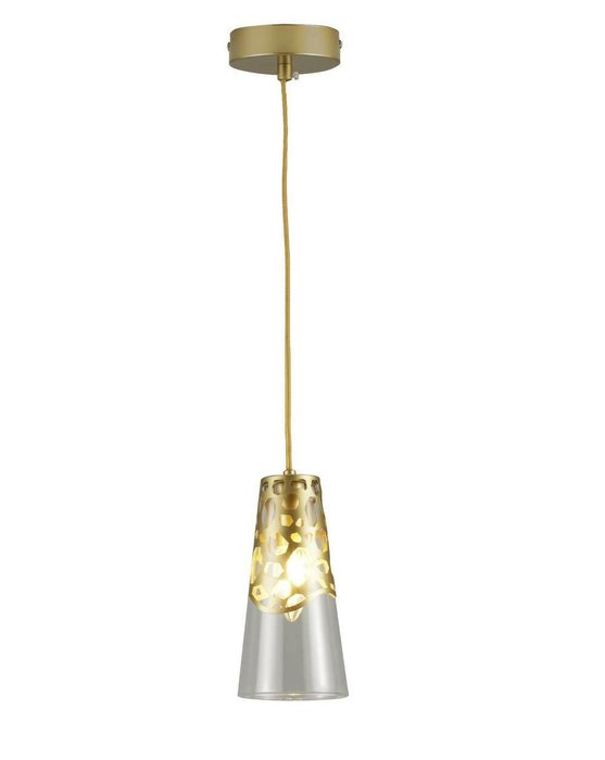 Подвесной светильник Natali золотого цвета