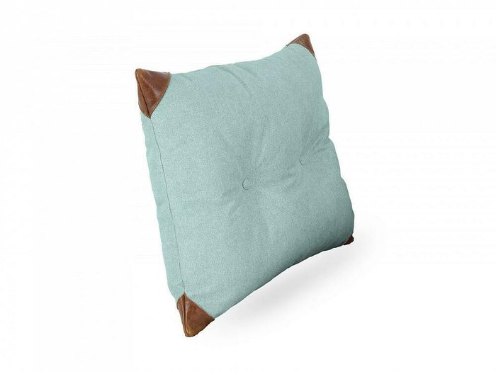Подушка Chesterfield 60х60 бирюзового цвета - купить Декоративные подушки по цене 4200.0