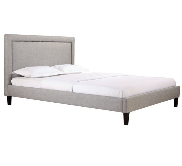 Кровать Laval Upholstered серого цвета 180х200 - купить Кровати для спальни по цене 90000.0