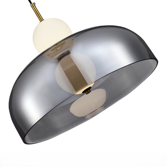 Подвес ST-Luce Золотистый/Молочно-белый,Прозрачно-Дымчатый LED 1*7W ODE - лучшие Подвесные светильники в INMYROOM Подвес ST-Luce Золотистый/Молочно-белый,Прозрачно-Дымчатый LED 1*7W ODE - лучшие Подвесные светильники в INMYROOM