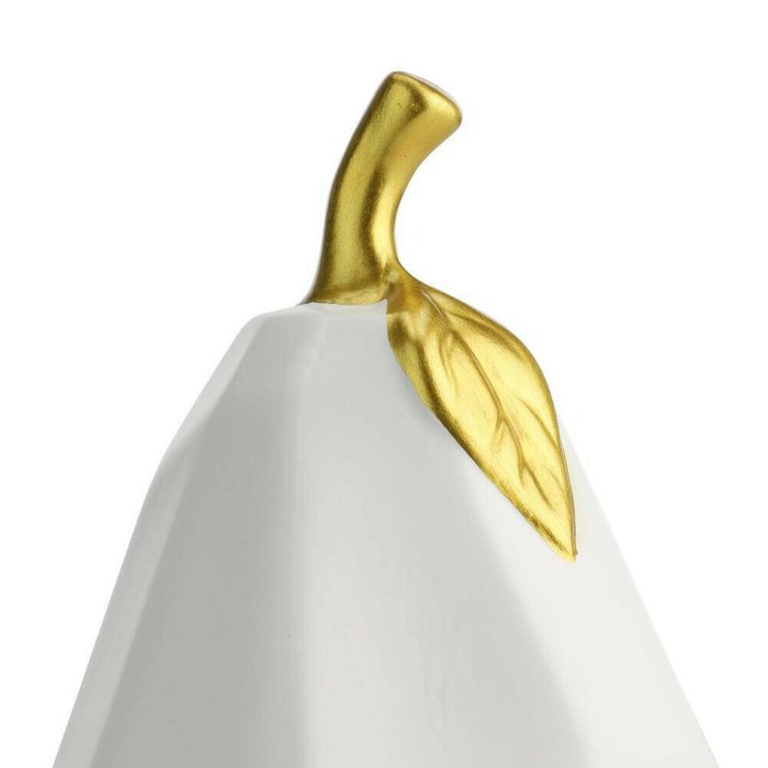 Статуэтка груша Vallee бело-золотого цвета - лучшие Фигуры и статуэтки в INMYROOM