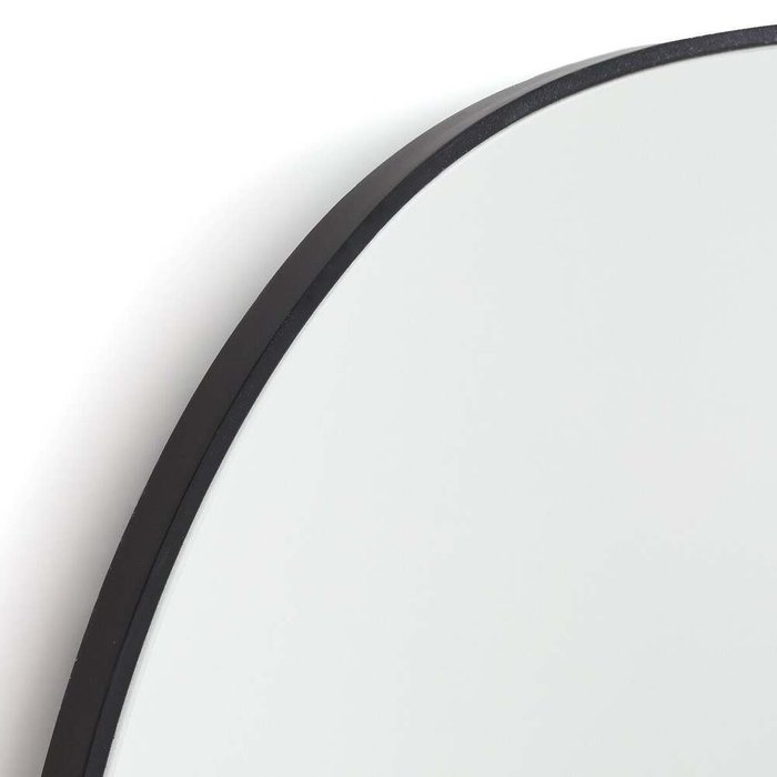 Зеркало настенное органичной формы Ornica черного цвета - купить Настенные зеркала по цене 14914.0