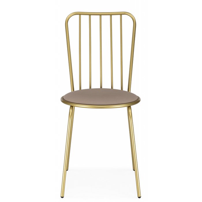 Стул Авалон бежево-золотого цвета - купить Обеденные стулья по цене 2690.0