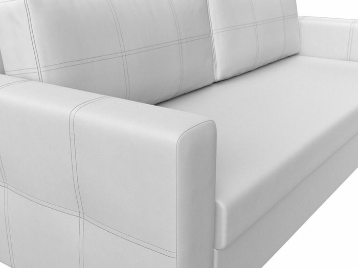 Диван-кровать Лига 006 белого цвета (экокожа) - лучшие Прямые диваны в INMYROOM