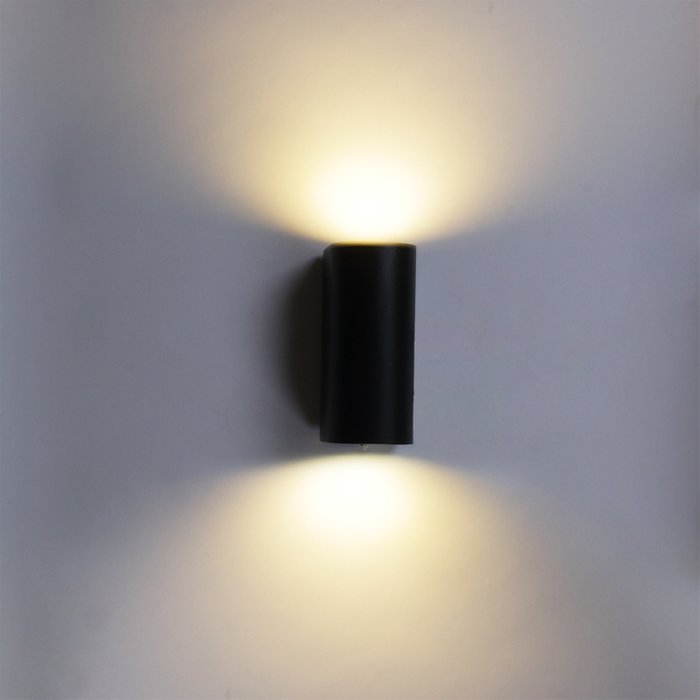 Настенный уличный светильник 86845-9.2-002TL GU10 BK черного цвета - купить Настенные уличные светильники по цене 1440.0