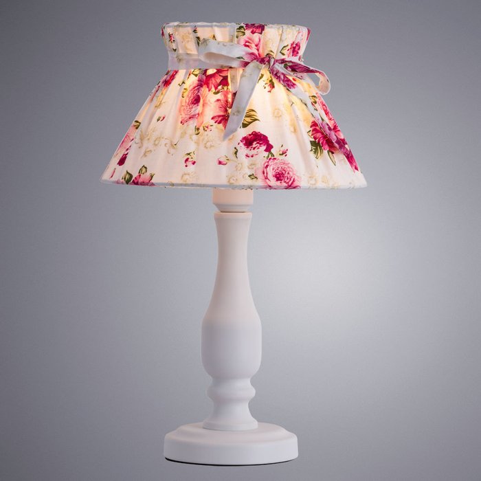 Настольная лампа Margherita с текстильным абажуром - купить Настольные лампы по цене 2500.0