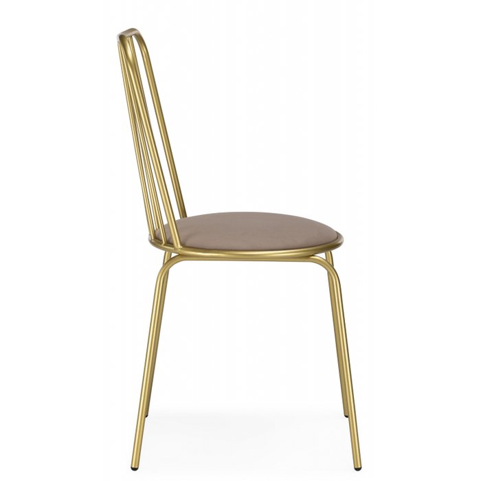 Стул Авалон бежево-золотого цвета - лучшие Обеденные стулья в INMYROOM
