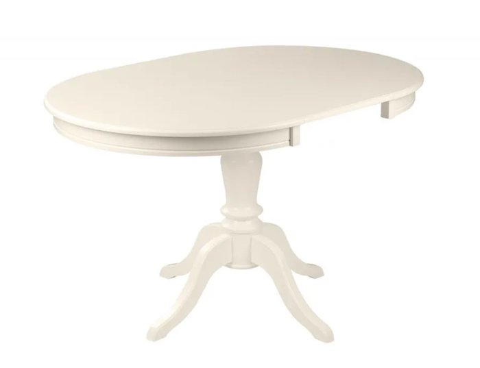 Раздвижной обеденный стол Эгина светло-бежевого цвета - купить Обеденные столы по цене 32760.0