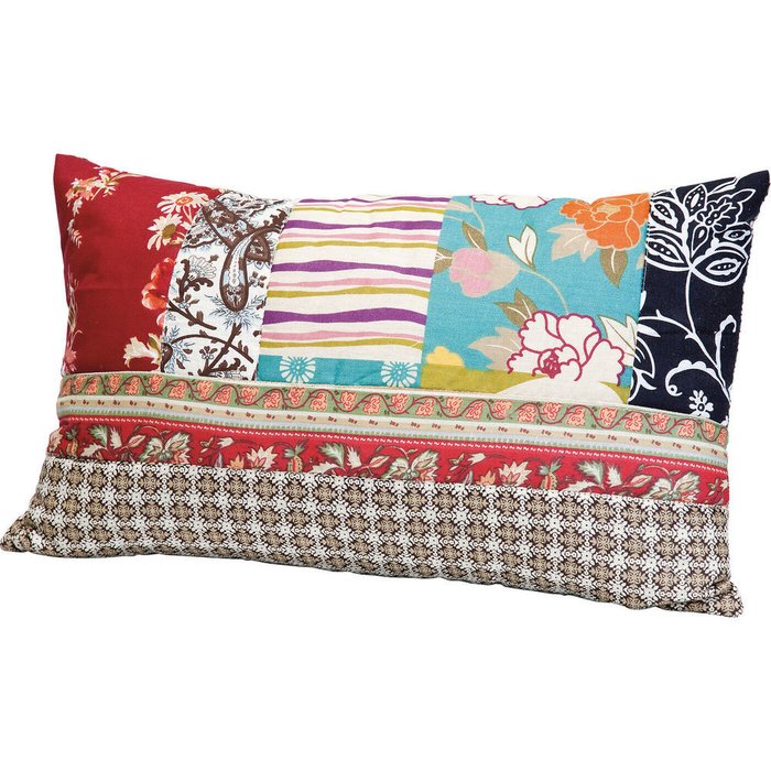 Подушка Patchwork из хлопка и полиэстера Подушка Patchwork из хлопка и полиэстера