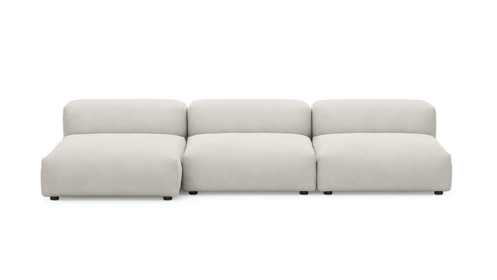 Угловой диван Фиджи молочного цвета - лучшие Угловые диваны в INMYROOM