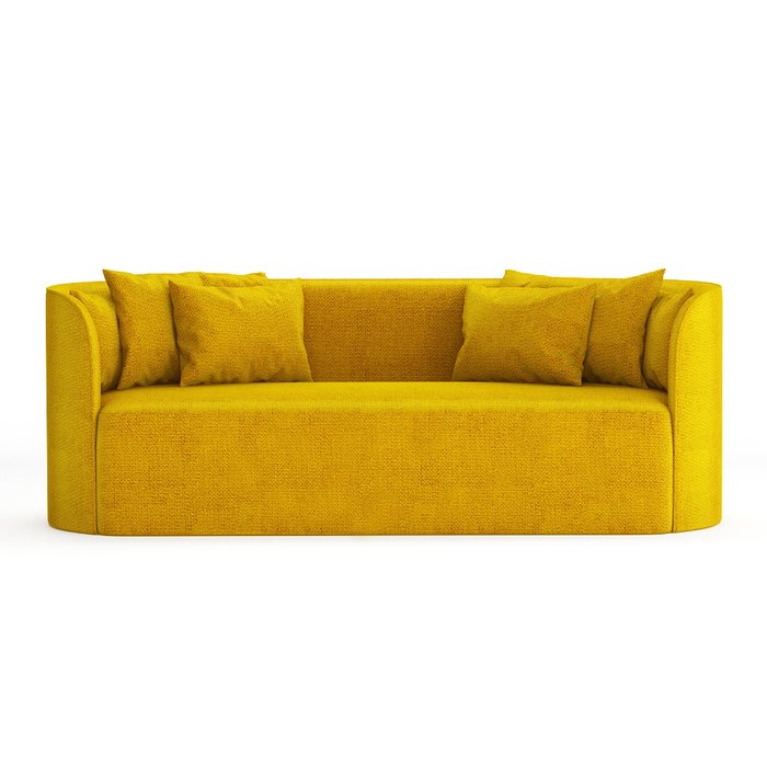 Диван Hermes желтого цвета - купить Прямые диваны по цене 135000.0