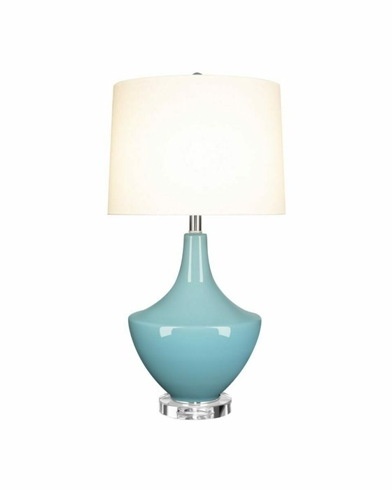 Настольная лампа Кэйти бело-голубого цвета - купить Настольные лампы по цене 16835.0