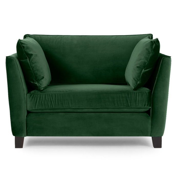 Кресло Wolsly широкое зеленое