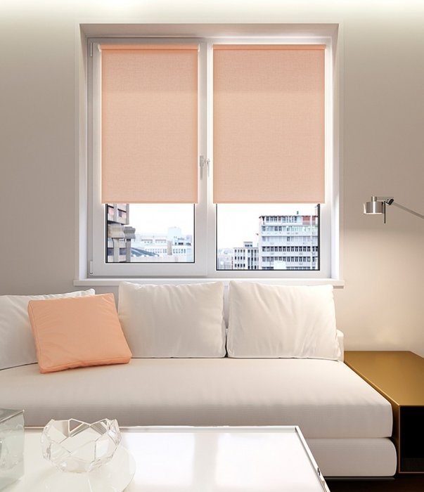 мини ролета Лестер 90х175 пудра