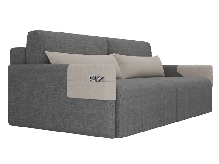 Прямой диван-кровать Армада серого цвета - лучшие Прямые диваны в INMYROOM