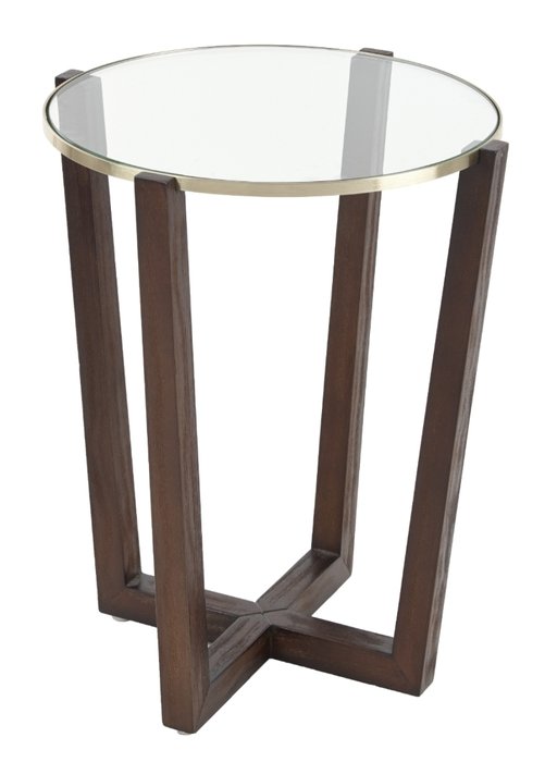 Приставной столик Freyr из дерева и стекла