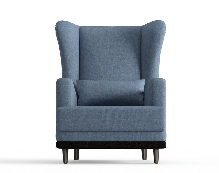 Кресло Грэмми в обивке из рогожки синего цвета - купить Интерьерные кресла по цене 10190.0