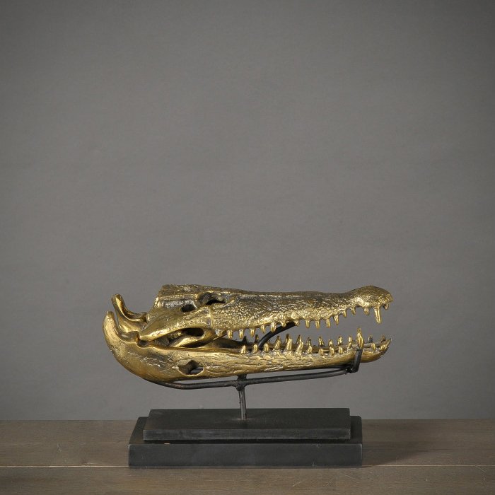 Статуэтка Ateliers C&S Davoy Gold Crocodile Head S  - купить Фигуры и статуэтки по цене 15630.0
