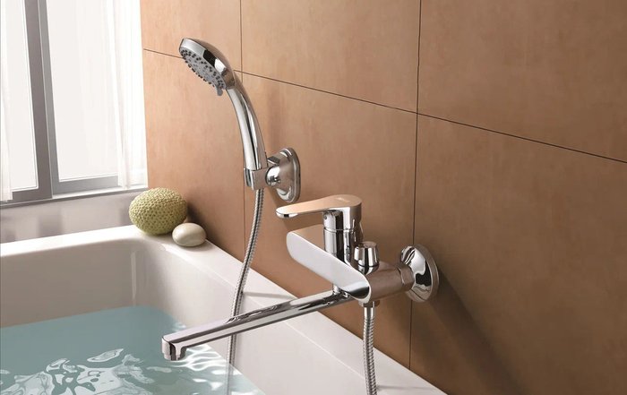 Смеситель для ванны Shevanik S5622, хром - лучшие Смесители для ванны в INMYROOM Смеситель для ванны Shevanik S5622, хром - лучшие Смесители для ванны в INMYROOM