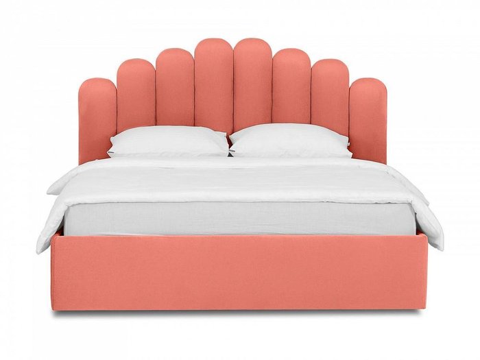Кровать Queen Sharlotta коричневого цвета 160х200 с подъемным механизмом - купить Кровати для спальни по цене 93690.0