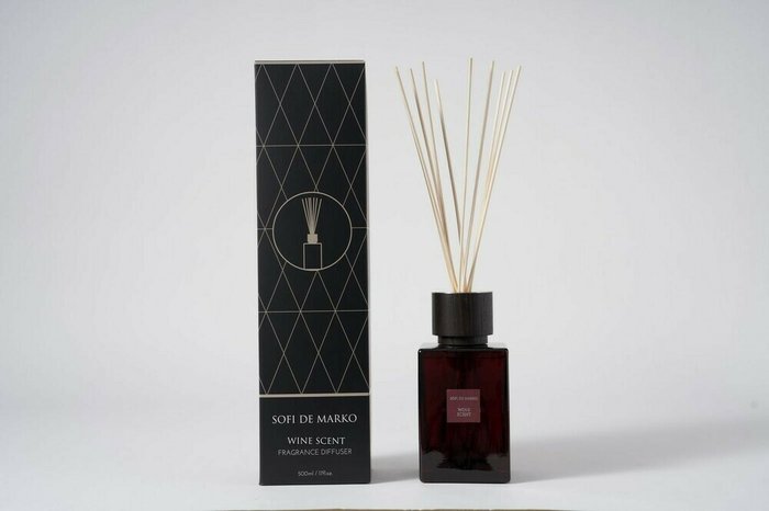 Ароматический диффузор Wine scent черного цвета