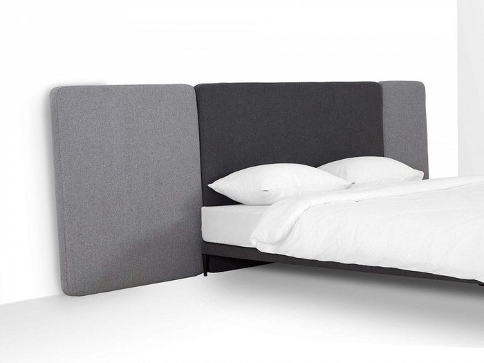 Кровать Licata 160х200 композиция 6 серого цвета - лучшие Кровати для спальни в INMYROOM