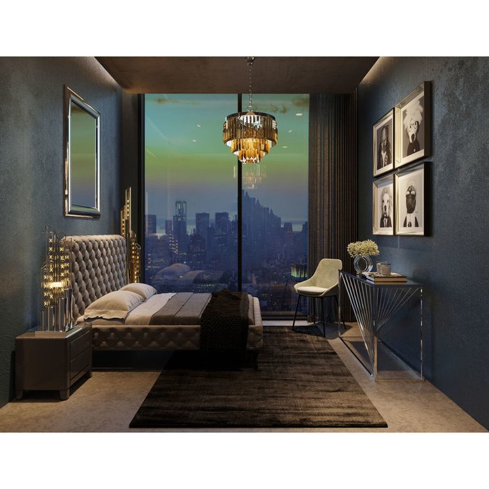 Кровать Desire 180х200 серого цвета - купить Кровати для спальни по цене 481520.0