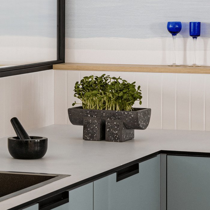 Декоративная статуэтка-пиала Granite Glaze черного цвета - купить Фигуры и статуэтки по цене 13350.0