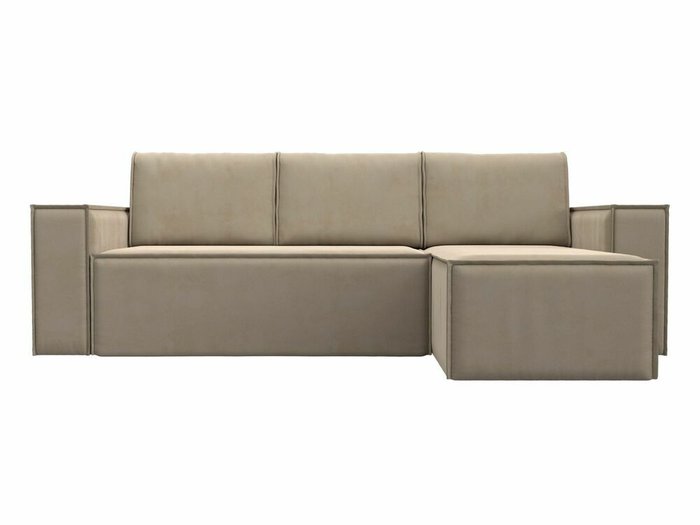 Угловой диван-кровать Куба бежевого цвета правый угол - купить Угловые диваны по цене 58999.0