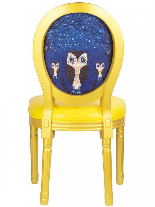 Стул Совы желтого цвета - лучшие Обеденные стулья в INMYROOM