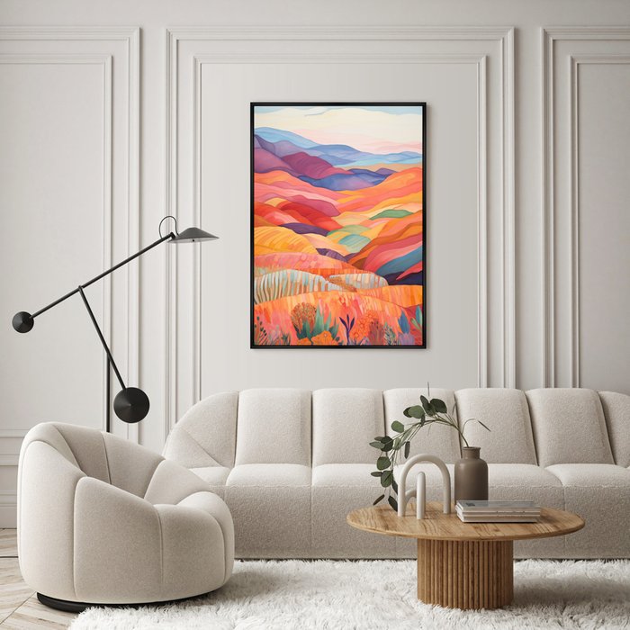 Репродукция картины Landscape collection, Patchwork carpet, No 2, 2024г. - лучшие Картины в INMYROOM