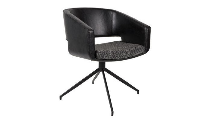 Кресло Beau Black черного цвета - купить Обеденные стулья по цене 31795.0