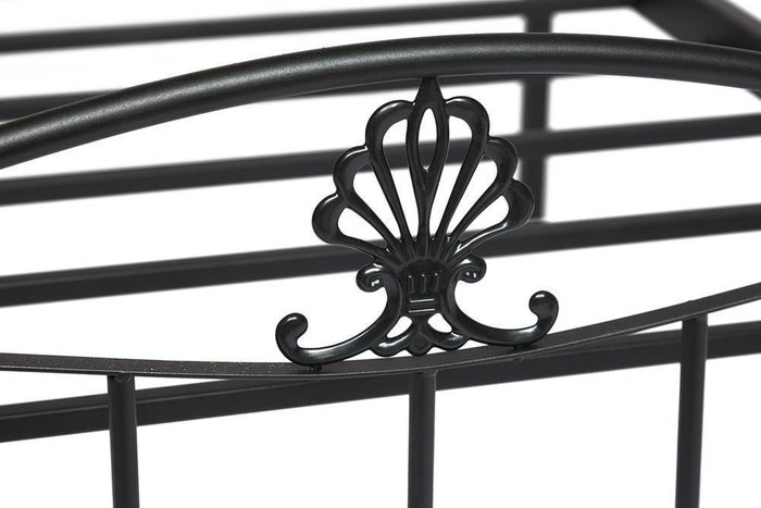 Кровать металлическая Румба 90х200 черно-коричневого цвета - лучшие Кровати для спальни в INMYROOM