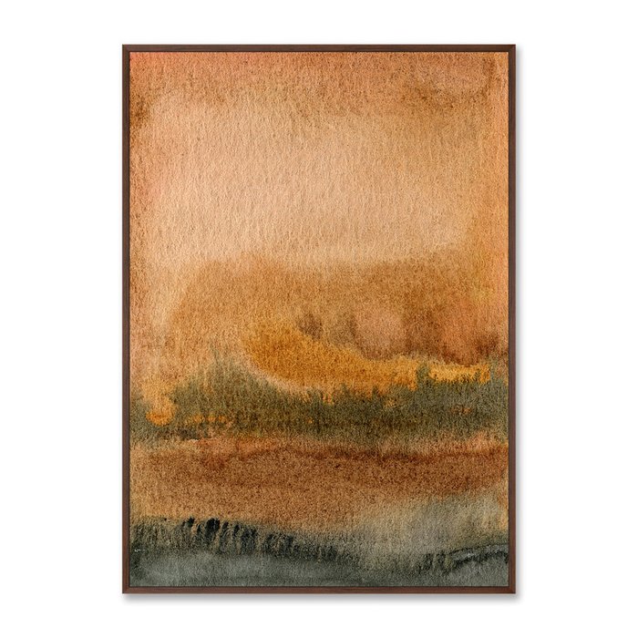 Репродукция картины на холсте Landscape, August evening - купить Картины по цене 21999.0