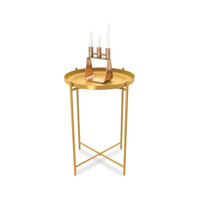 Кофейный столик Арнис золотого цвета - купить Кофейные столики по цене 2160.0