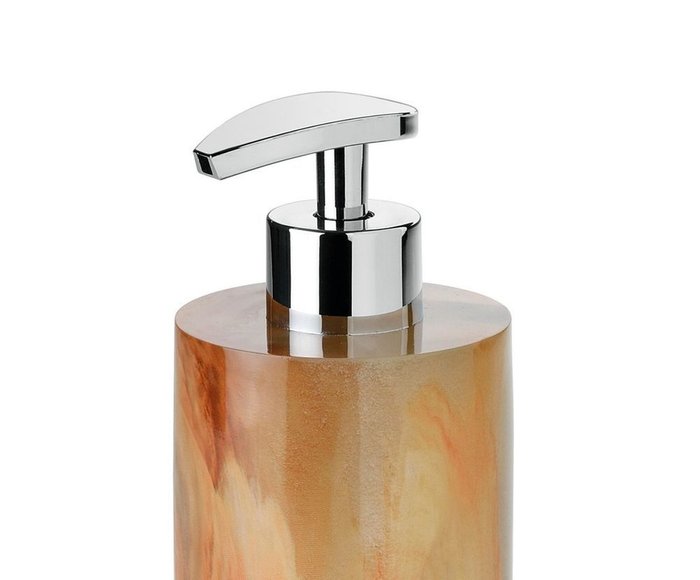  Диспенсер для жидкого мыла с имитацией фактуры оранжевого мрамора - купить Аксессуары для кухни по цене 5039.0