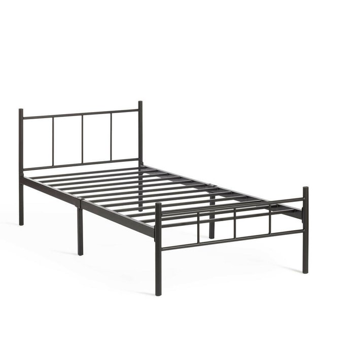 Кровать Rowenta 90х200 черного цвета - купить Кровати для спальни по цене 6210.0